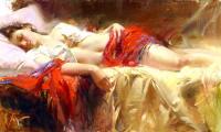 Pino Daeni - Impression oil painting.